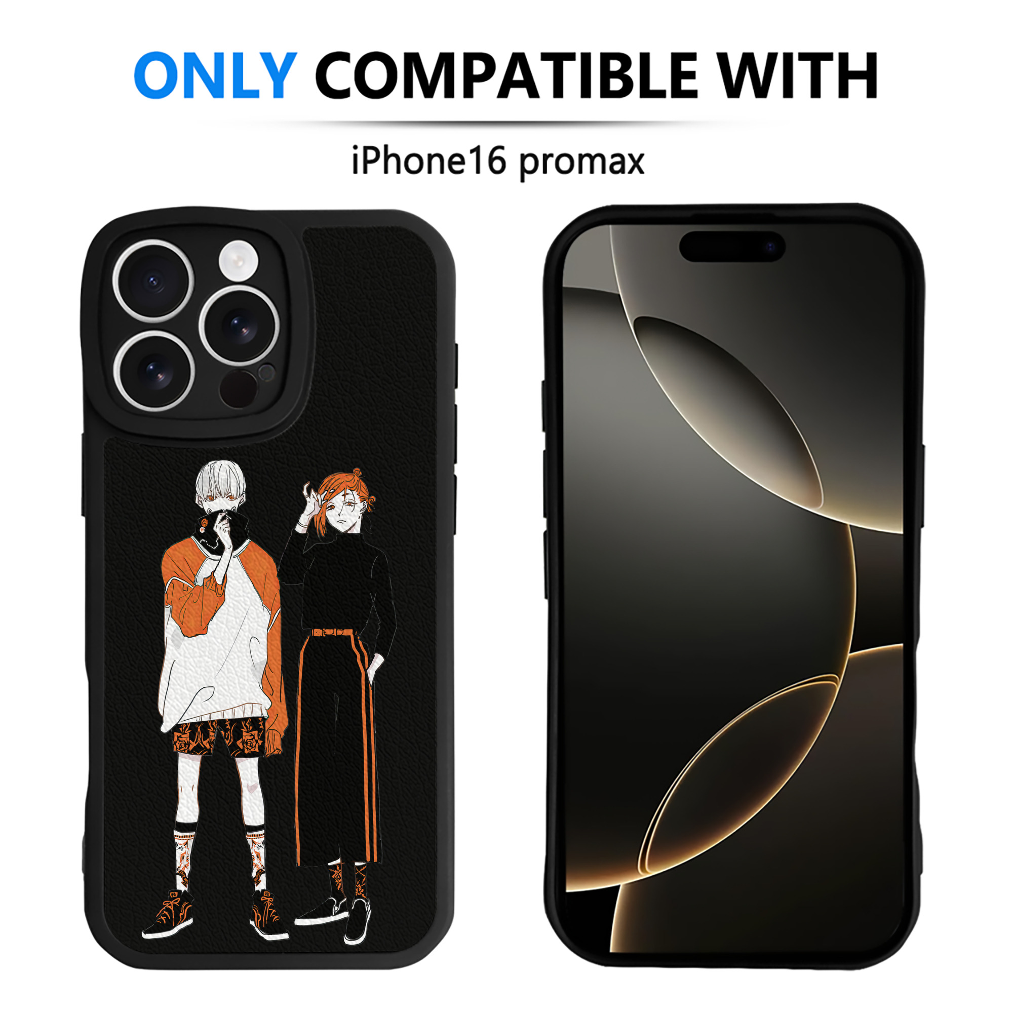 （画像用） 呪術廻戦 Jujutsu Kaisen 【iPhone 16シリーズ対応】シリコンスマホケース（レザー調） 材質：シリコン